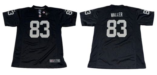 Nike Las Vegas Raiders Waller #83 Black Jersey Boys Youth XL 18/20 New $85 MSRP