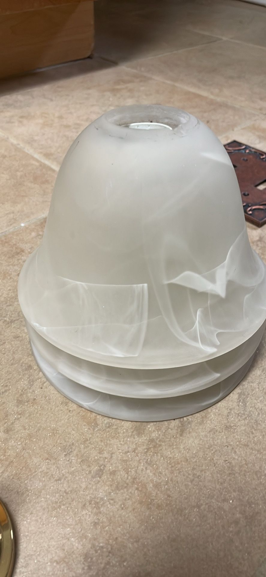 3 Glass Bathroom Globe Replacements