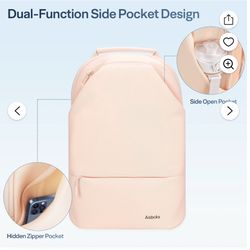 Pink Laptop Backpack Airplane Carry On Size         (new)