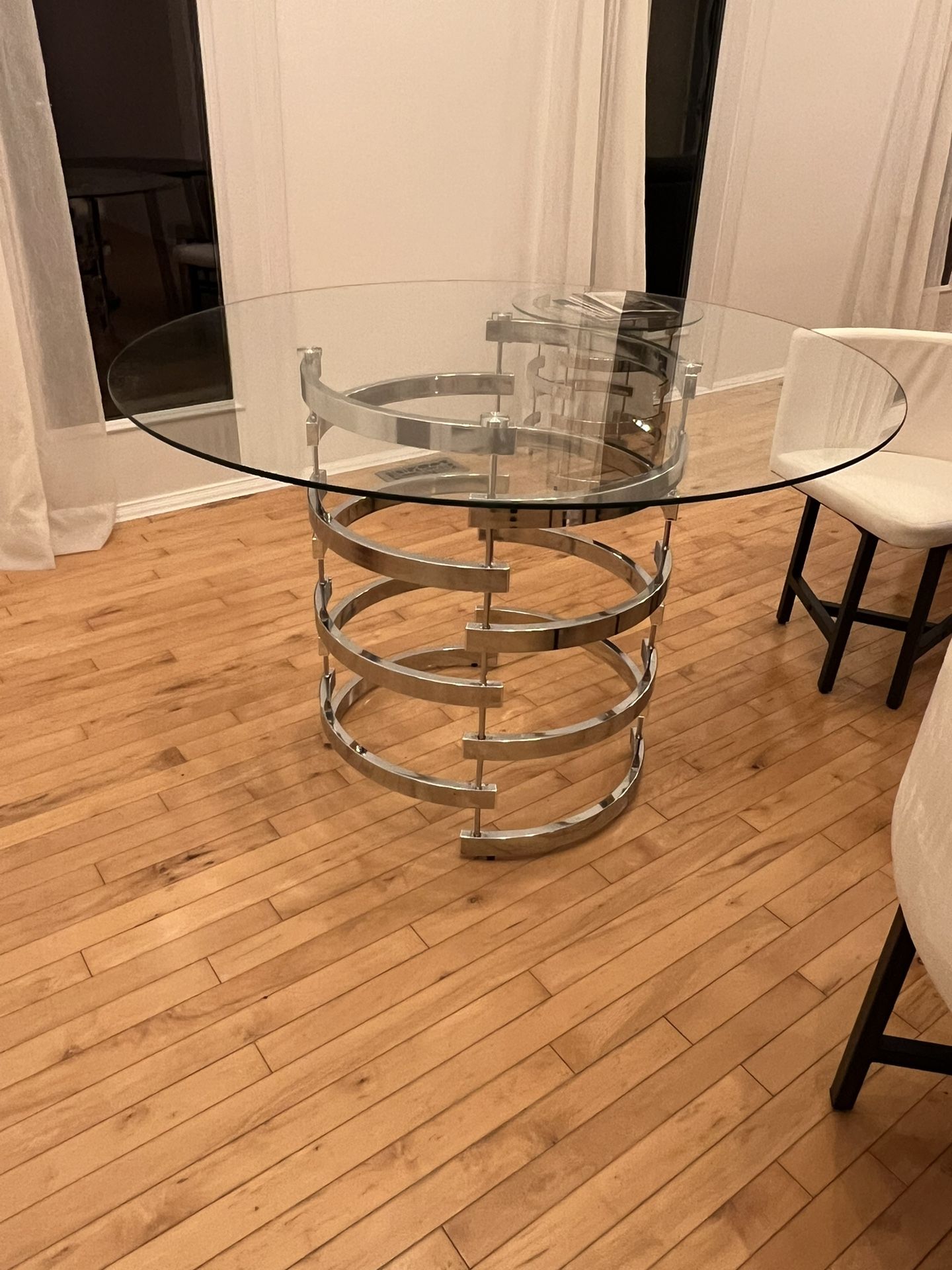 Modern Glass Table Set (dining, Coffee, End Table)