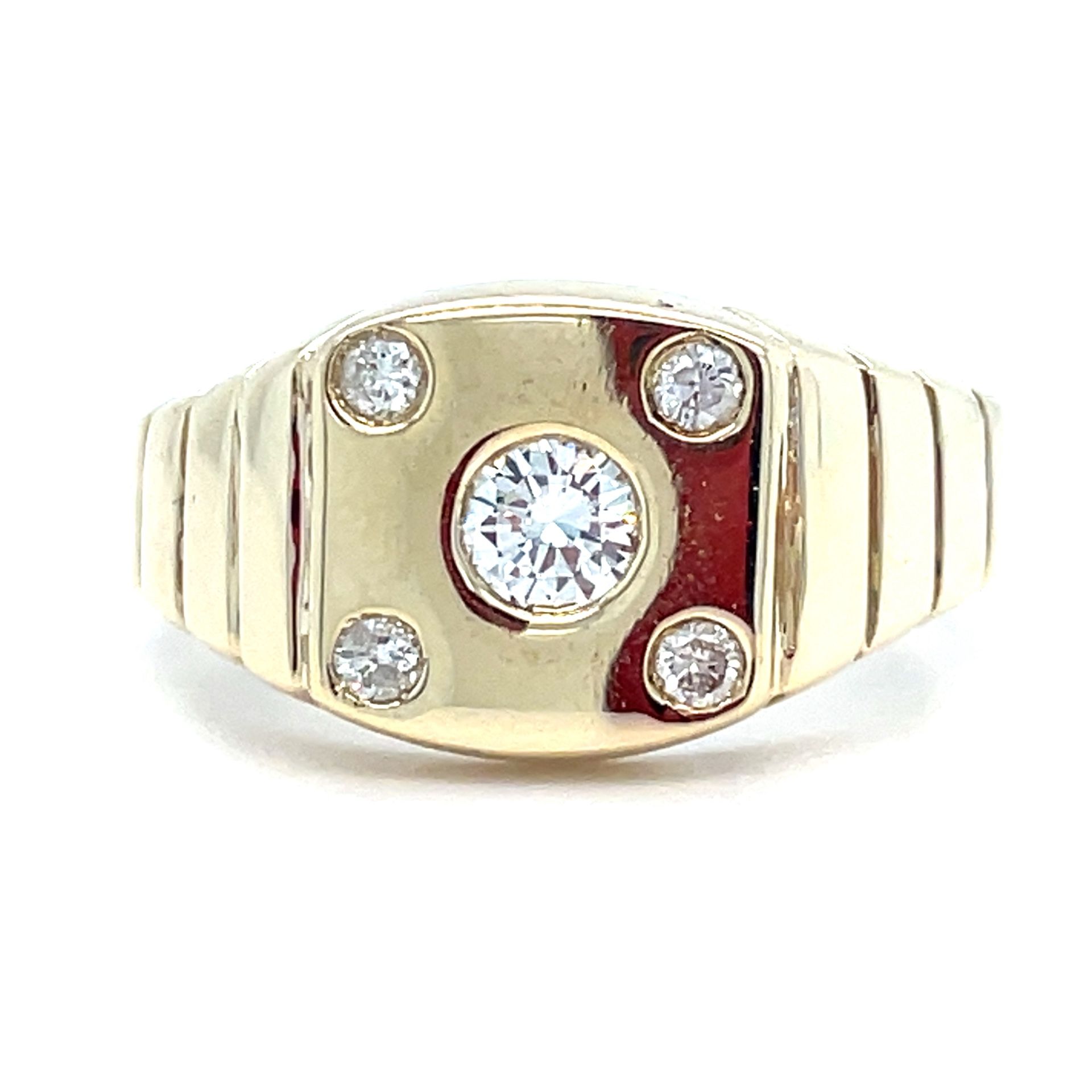 14Kt Yellow Gold Diamond Ring 10.40g .5CTW Size 9 188435/11