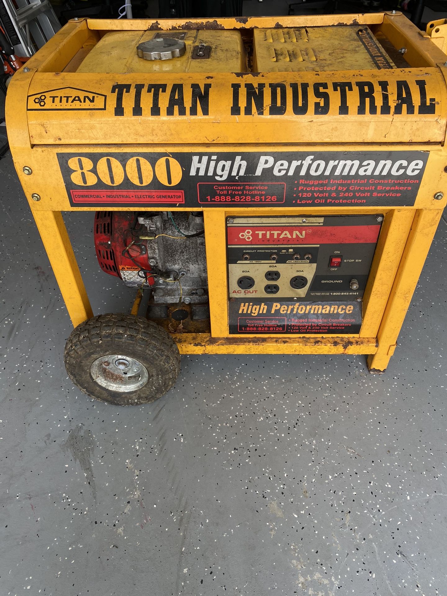 Titan Industrial 8000 Generator Gas for Sale in Kissimmee, FL OfferUp