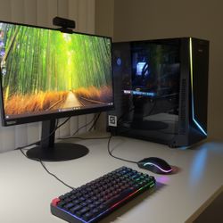 Gaming & Streaming PC Setup - RTX 2070 Super + AIO + Monitor + Accessories