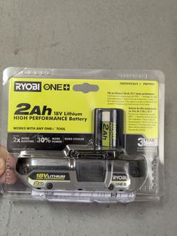 Brand new RYOBI ONE+ 18V 2.0Ah High Performance Lithium-Ion Battery.