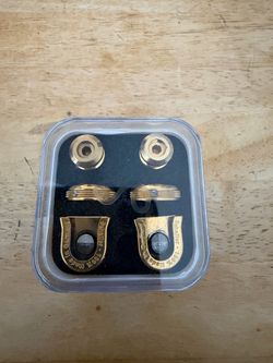 Schaller S-Locks Guitar Strap Locks – Gold & Chrome