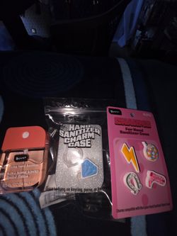 Hand Sanitizer with case and charms