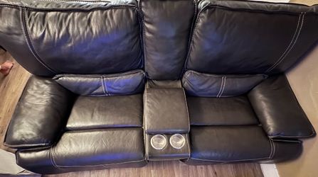 Leather - Dark Brown - Sofa & Love Seat