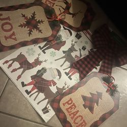 Red Checkered Decor