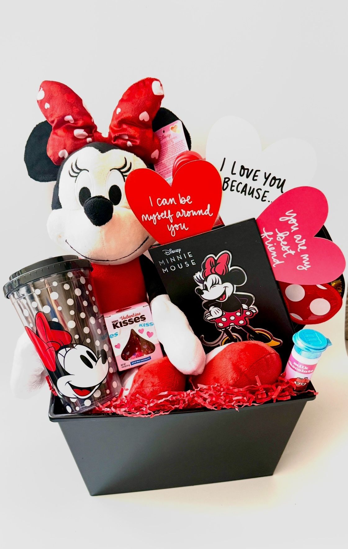 Minnie Mouse Valentines Gift Basket