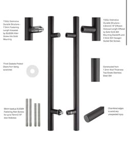 Solid Standoffs Heavy-duty Commercial Grade-304 Stainless Steel Push Pull Handles | Door Pulls