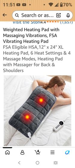 Heating patch with massage vibration