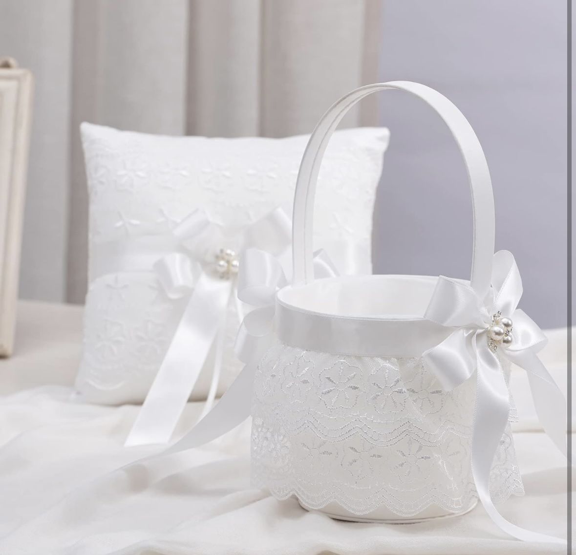 Flower Girl Basket & Ring Bearer Pillow