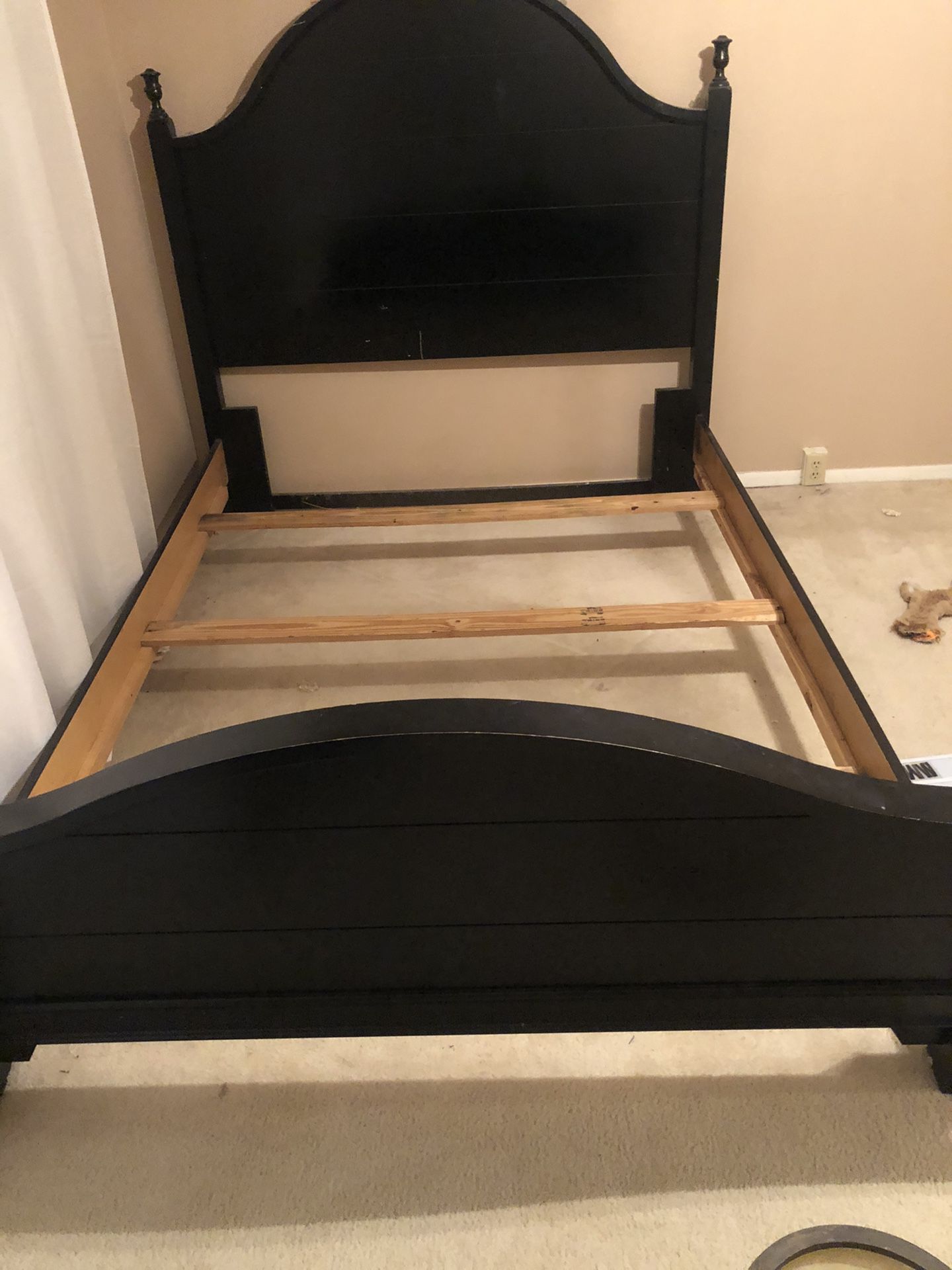 Black Queen size bed frame