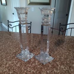 2 Tall Decorative Candle Holders 