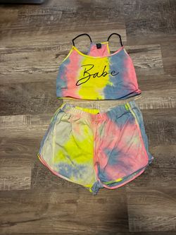Tie-dye clothing set