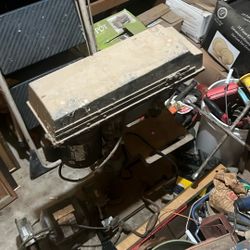 Bench, Grinding Wheel And Drill Press By Delta