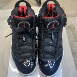 Nike Air Jordan 6 RINGS 'BRED' Black Red 322992-071 Men's Sz 8.5