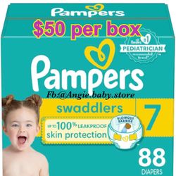 Pampers Swaddlers Size 7 Jumbo Box 