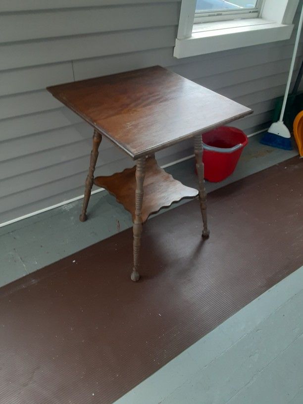 Mahogany Two Tier Table