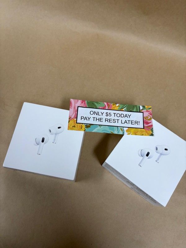 Apple Airpods Pro 2 Wireless Headphones New - Pay $1 today and pay the rest later -
