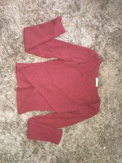 Red long sleeve top
