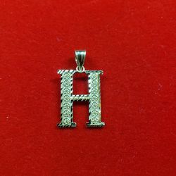 10kt Gold Letter H Pendant