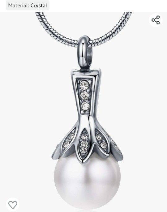 Cremation Ashes Pearl Necklace