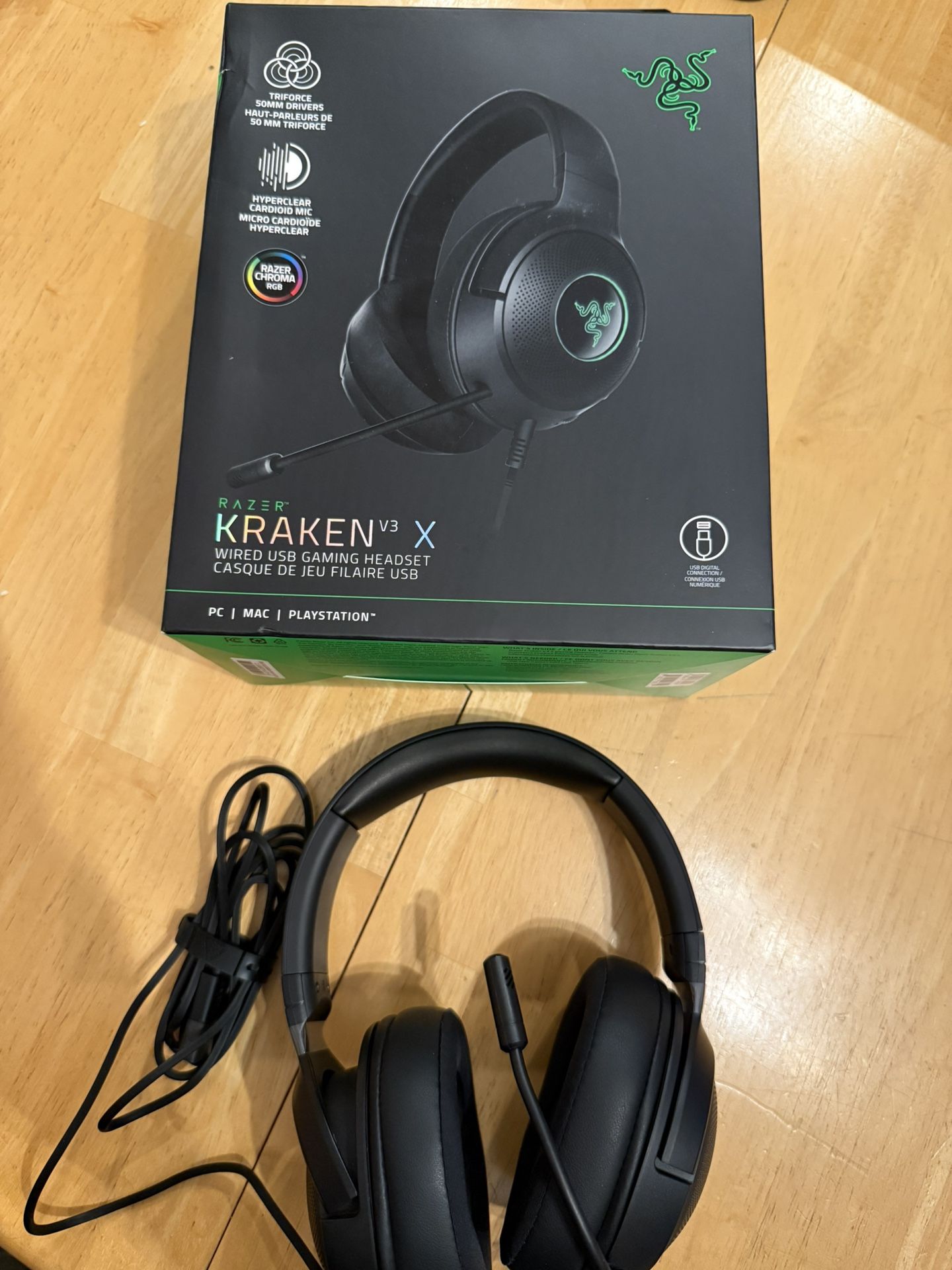 Razer Kraken V3 X Wired USB Gaming Headset