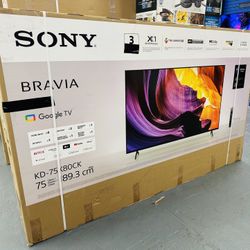 75” Sony Bravia X80K 4K UHD Smart Tv