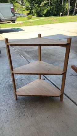 Wood Corner Shelf