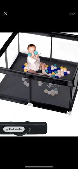 Baby play pen with mat