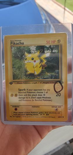 (Rare) 1999 1st Edition Jungle Pikachu W Stamped - Wizards Of The Coast September 1999 magazine- Duelist Promo