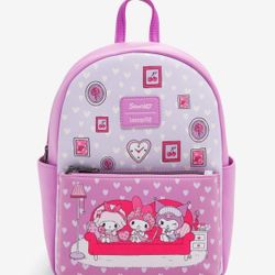 Loungefly My Melody & Kuromi Slumber Party Mini Backpack