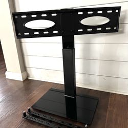 Rfiver Universal Table Top TV Stand for 37-75” TVs (65”, 70”, 75”) Tilt Swivel Renter Friendly