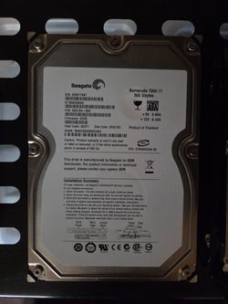 Seagate Barracuda 500GB Hard Drive