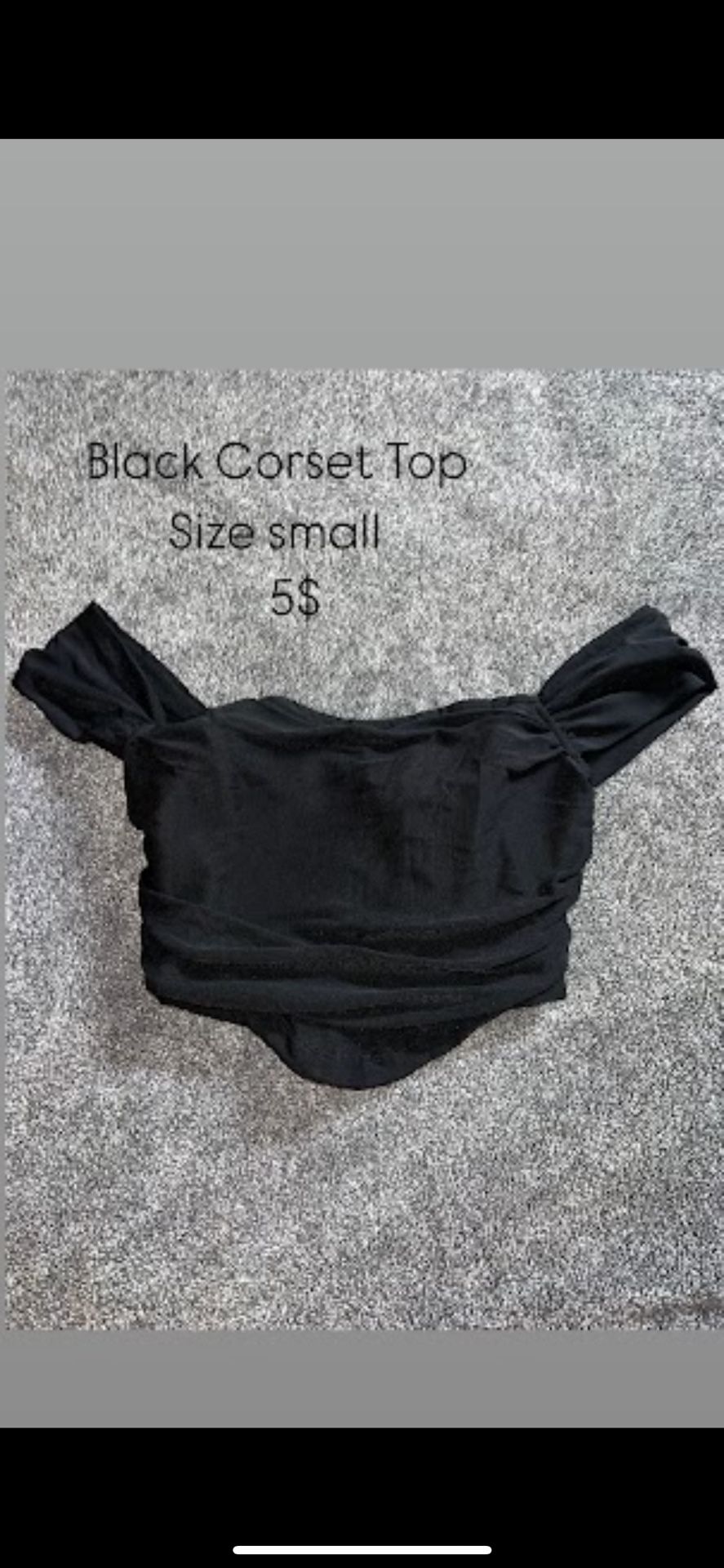 Black Corset Top