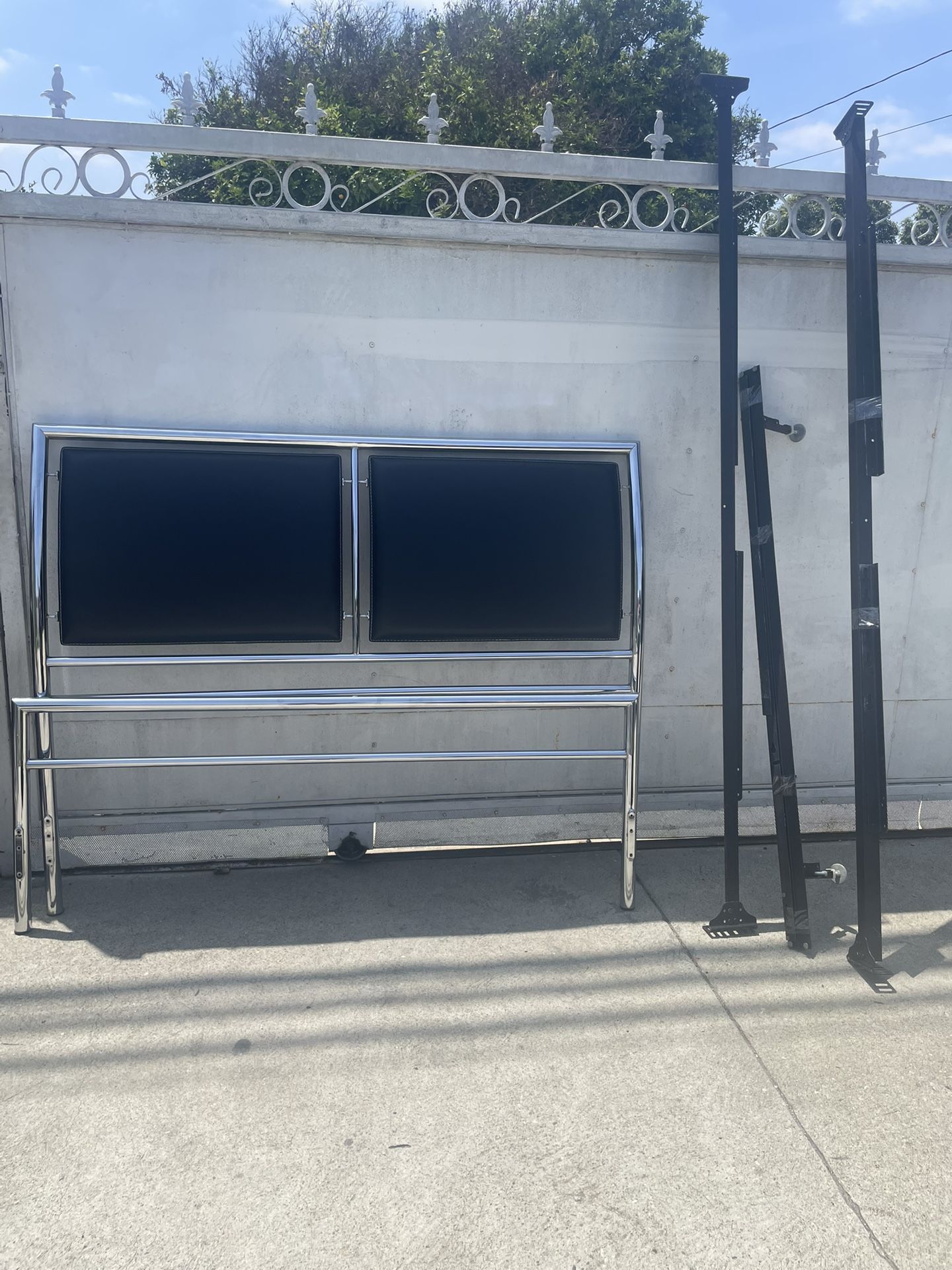 Queen Chrome Bed Frame