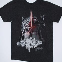Star Wars The Force Awakens Kylo Ren Graphic Tee Charcoal Size S