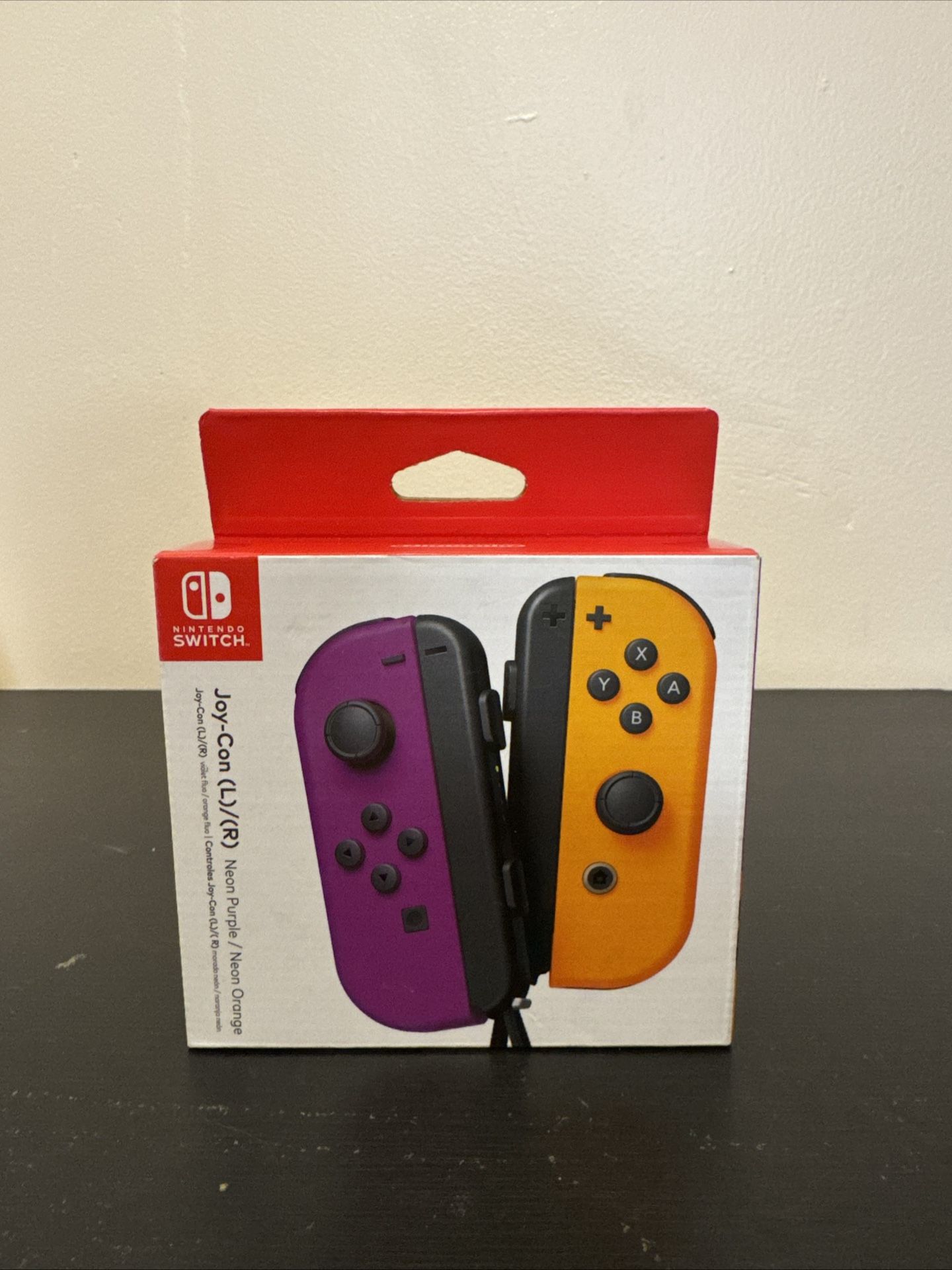 Nintendo Switch Joy-Con (L)/(R) - Neon Purple/Neon Orange - 100% AUTHENTIC