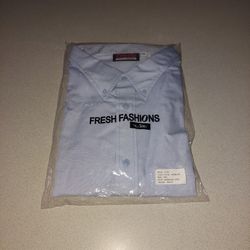 MENS 4XL FRESH FASHIONS & MORE BUTTON UP COLLARED SHIRT BY WAY TOBE NEW FACTORY SEALED 