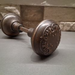 Complete Art Nouveau Door Knob-Set-ANTIQUE....asking $55.00