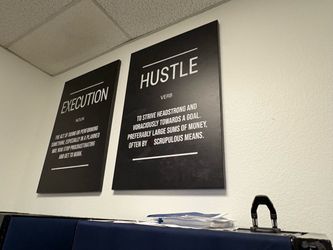 Motivational Definition Canvas Wall Art Set of 2