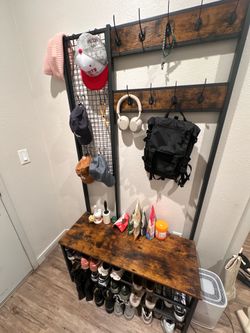 Hall Tree with Bench and Shoe Storage