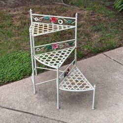 Vintage 3 tier expandable pullout plant stand