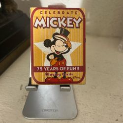 Disney's Celebrate Mickey 75 Years Of Fun!! Playing Cards