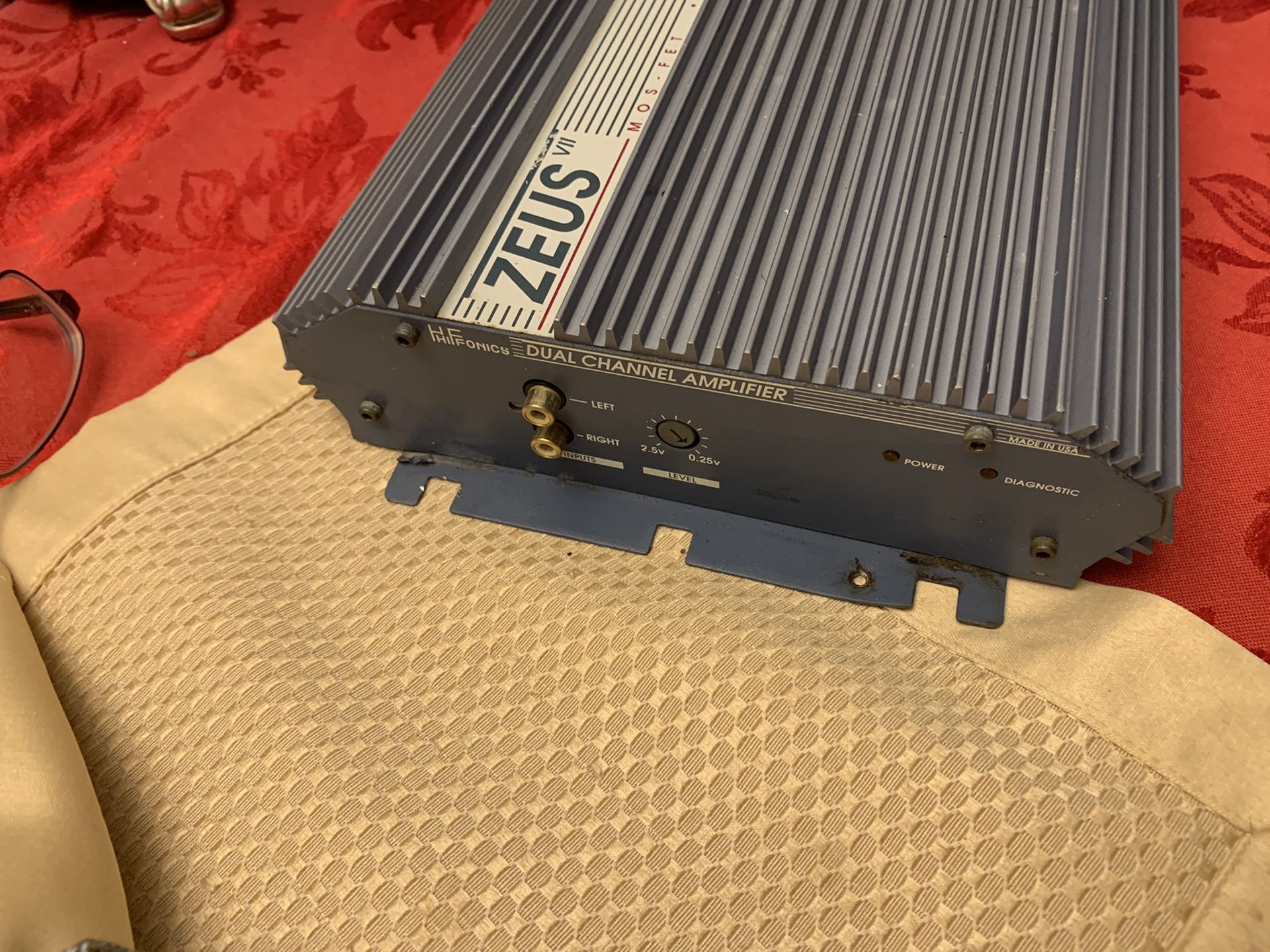 OLD SCHOOL Hifonics Zeus Vii Amp 2 CH, USA, ZED AUDIO, Vintage Rear Find. for Sale in