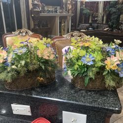 Artificial  Flowers With Pot 