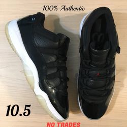 Size 10.5 Air Jordan 11 Retro Low “72-10”⌚️
