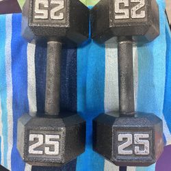 25 Pound Dumbells