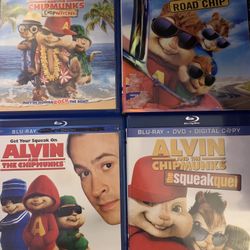 ALVIN And The CHIPMUNKS 4-Movie Bundle (Blu-Ray) All 4-Movies!
